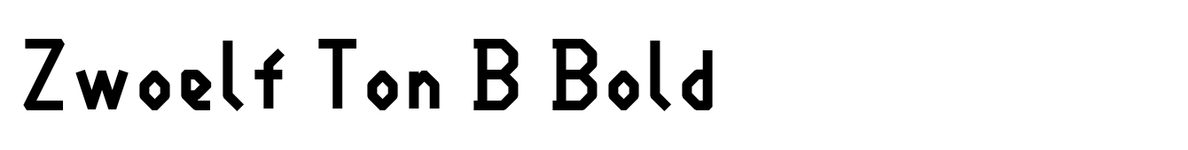 Zwoelf Ton B Bold